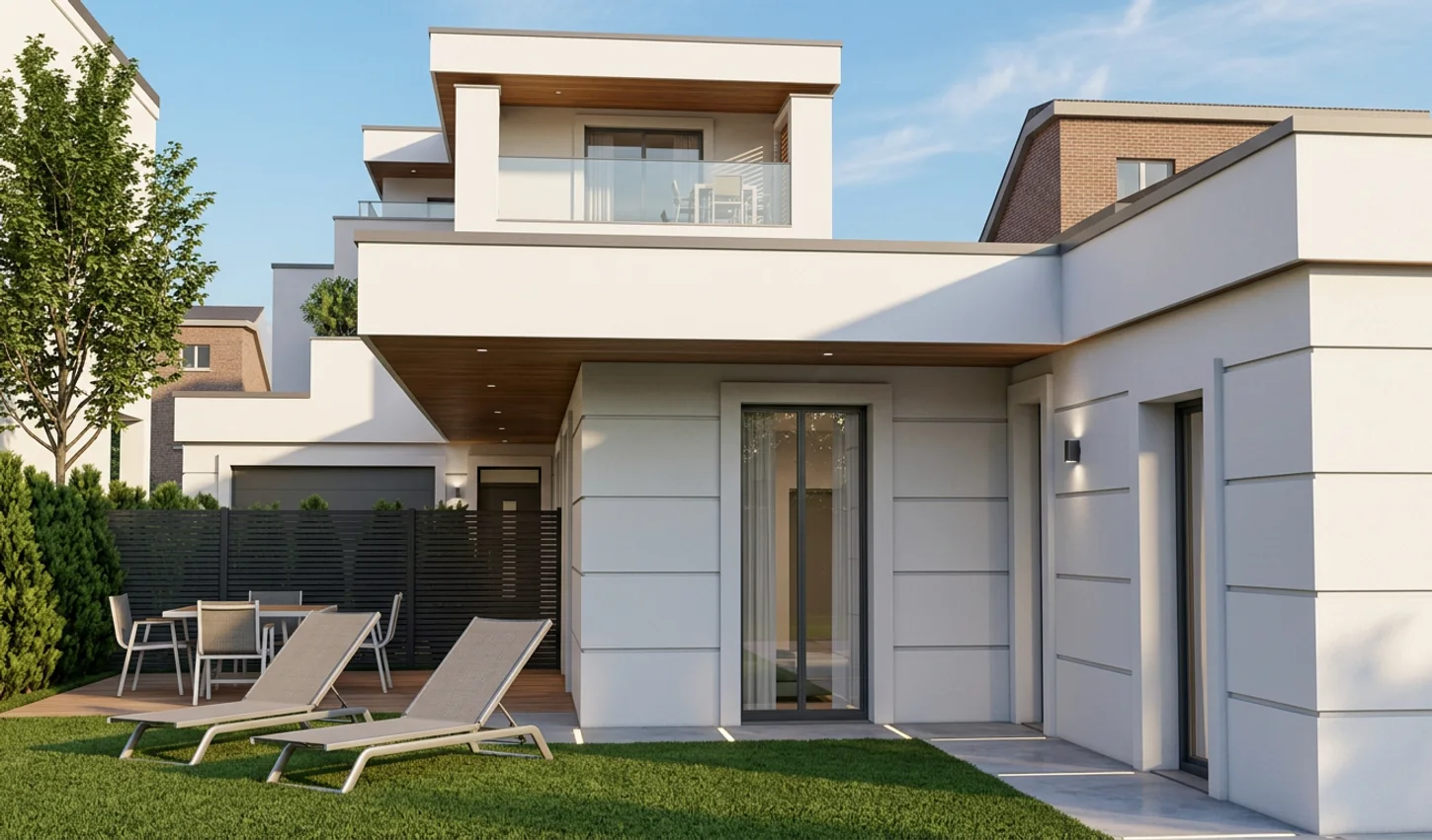 Loreto Living, dettaglio con finiture effetto legno